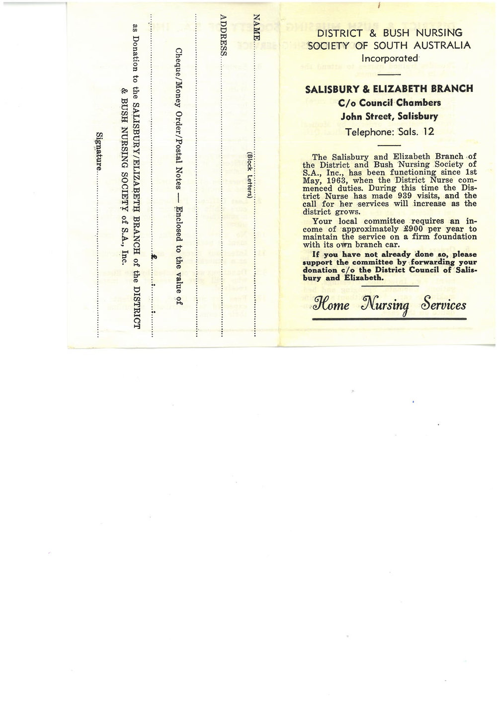 Salisbury &amp; Elizabeth District &amp; Bush Nursing