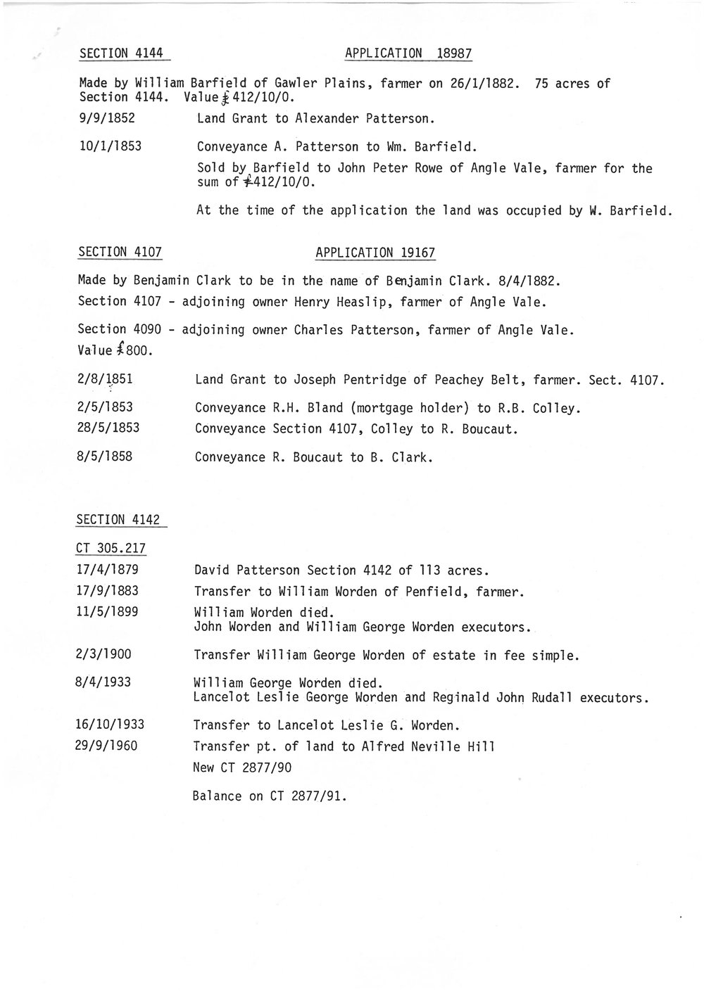 Section 4144, 4107, 4142