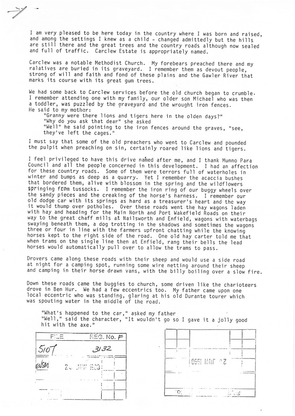 Carclew Estate, Angle Vale