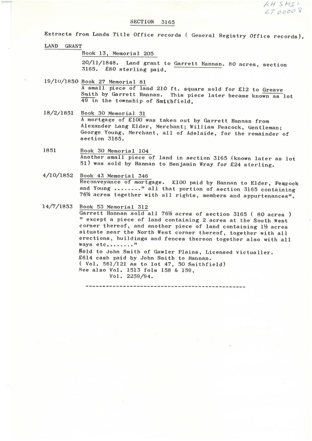 Section 3165 Smithfield