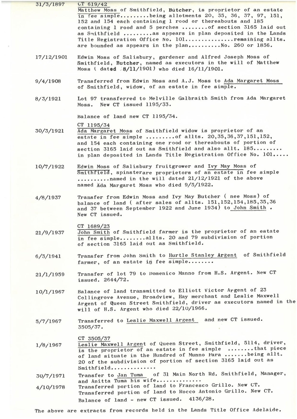 Allotment 20, Smithfield