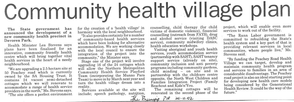 Davoren Park Health Village