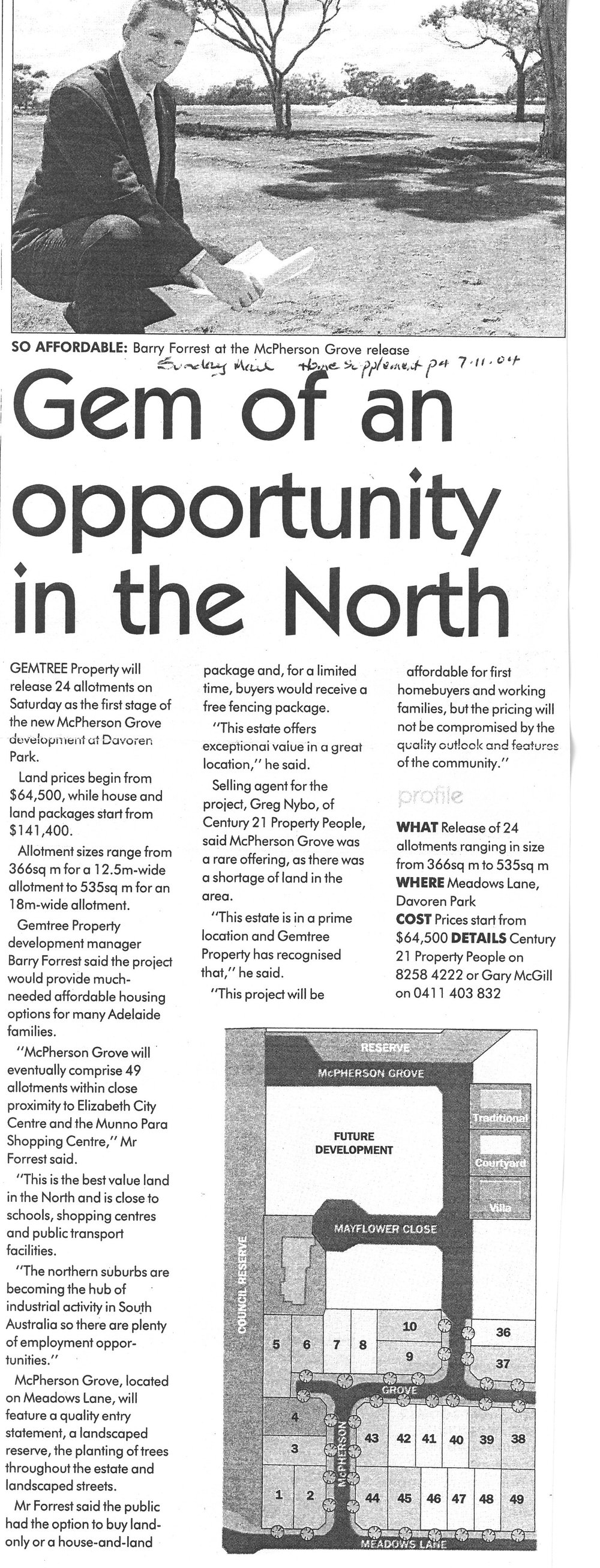 McPherson Park Development