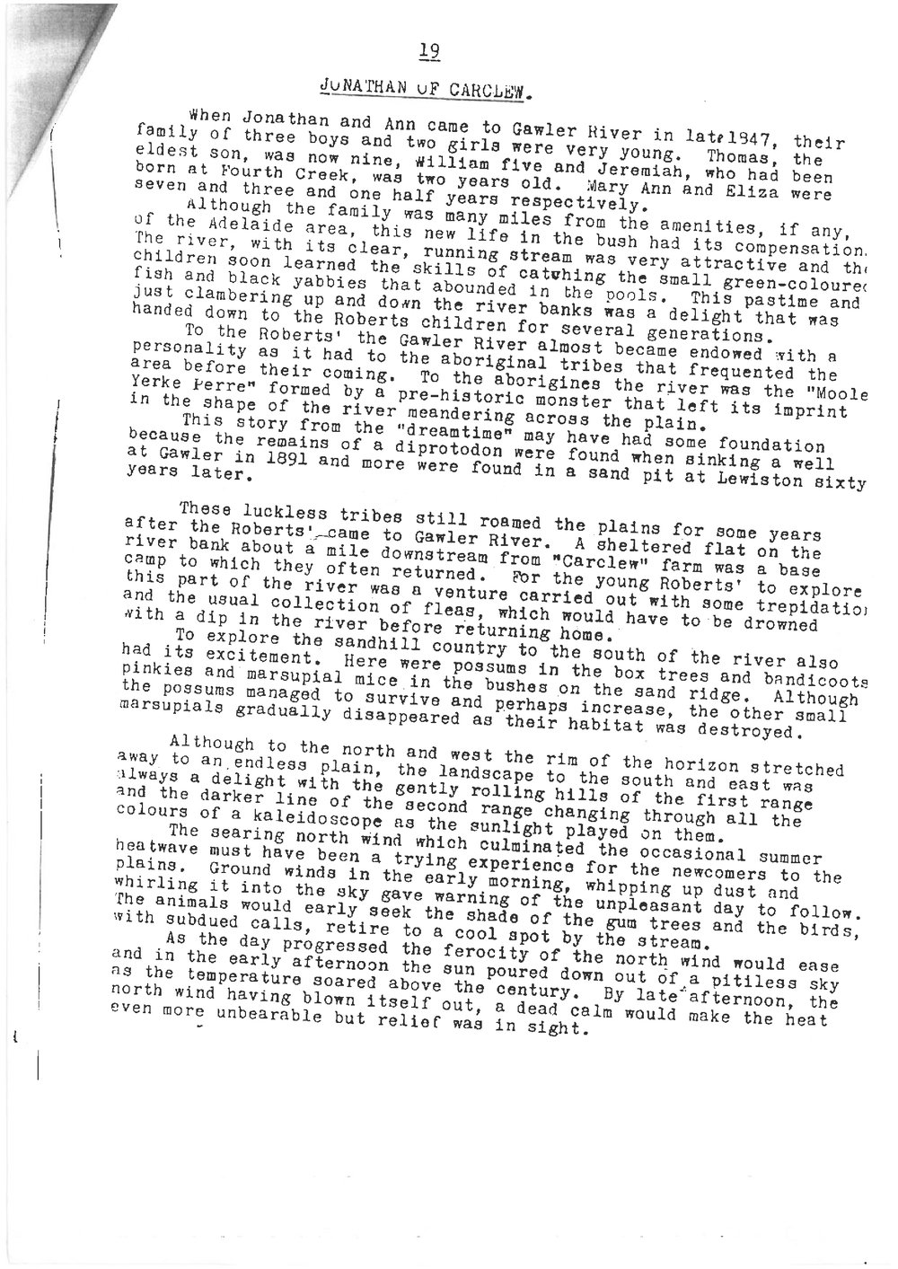 Jonathan Roberts of Carclew