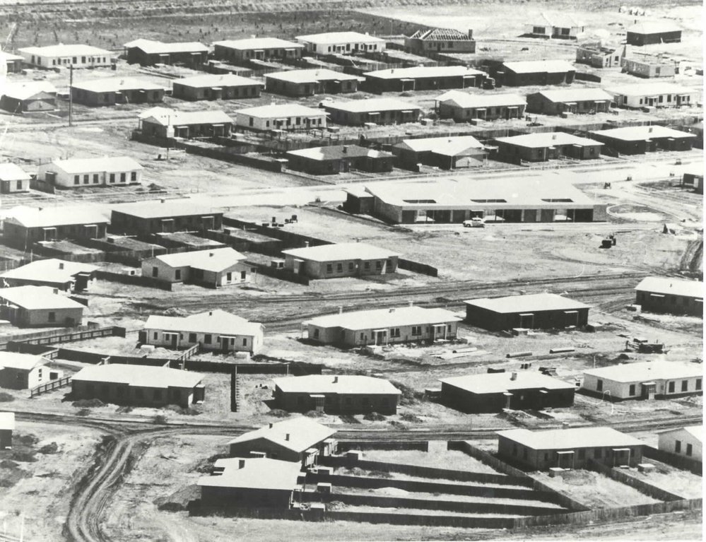 Elizabeth South, aerial view: 1955