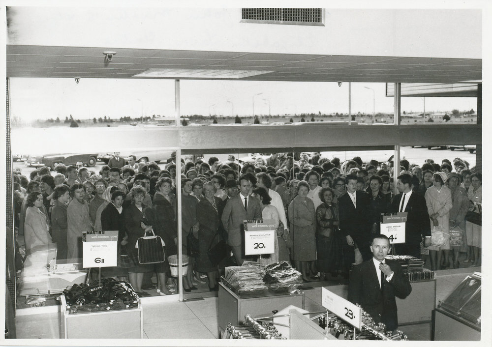 Opening of John Martins, Elizabeth Shopping Centre: 1964