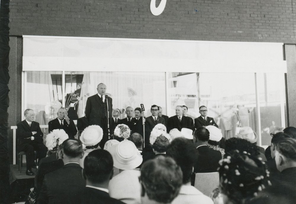 Opening of John Martins, Elizabeth Shopping Centre: 1964