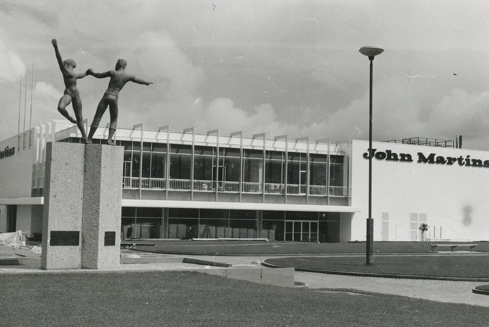 Opening day of John Martins, Elizabeth Shopping Centre: 1964