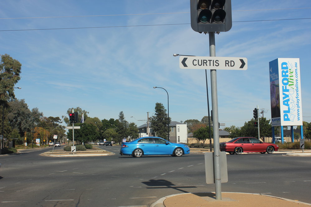 Curtis Road and Peachey Road, Munno Para corner: 2015