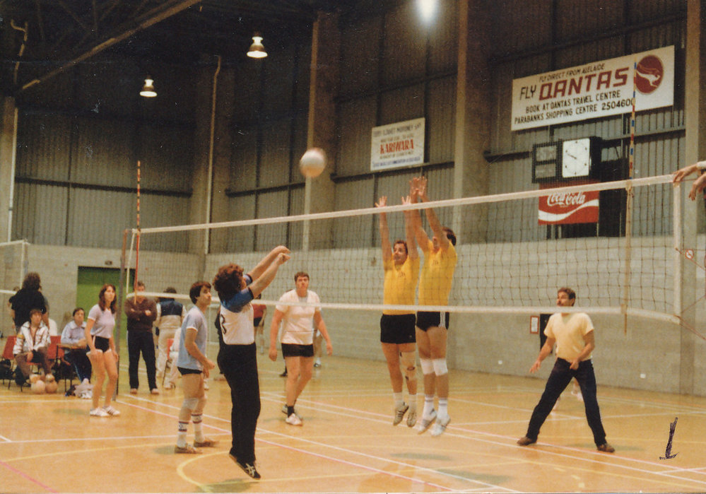 Volleyball Game at Elizabeth Recreation Centre: 1985