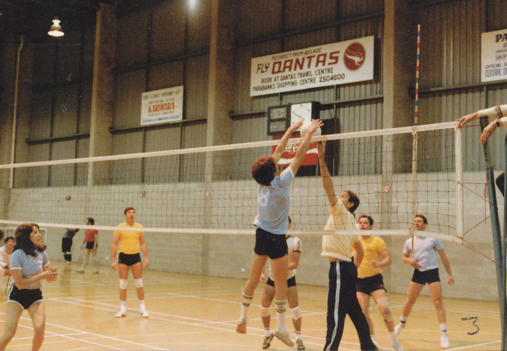 Volleyball Game at Elizabeth Recreation Centre: 1985