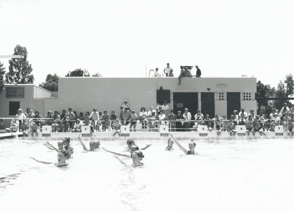 Australia Day pool party, synchronized swimming: 1988