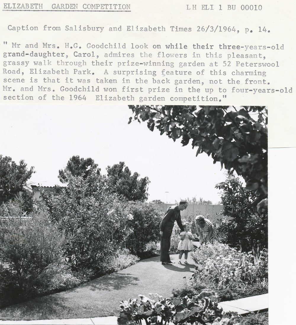 Elizabeth Garden Competition: 1964