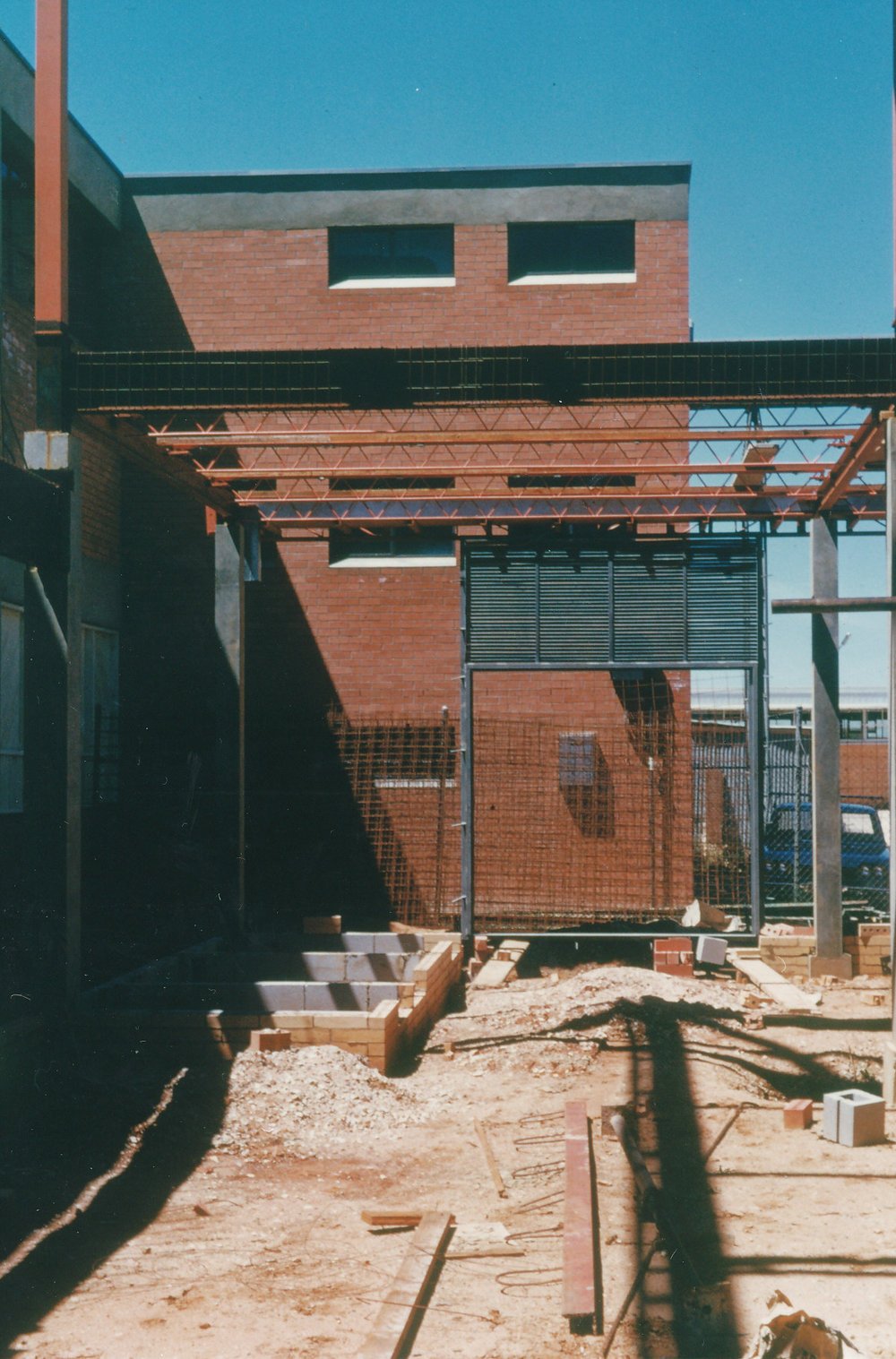 Construction of Elizabeth Public Library: 1968