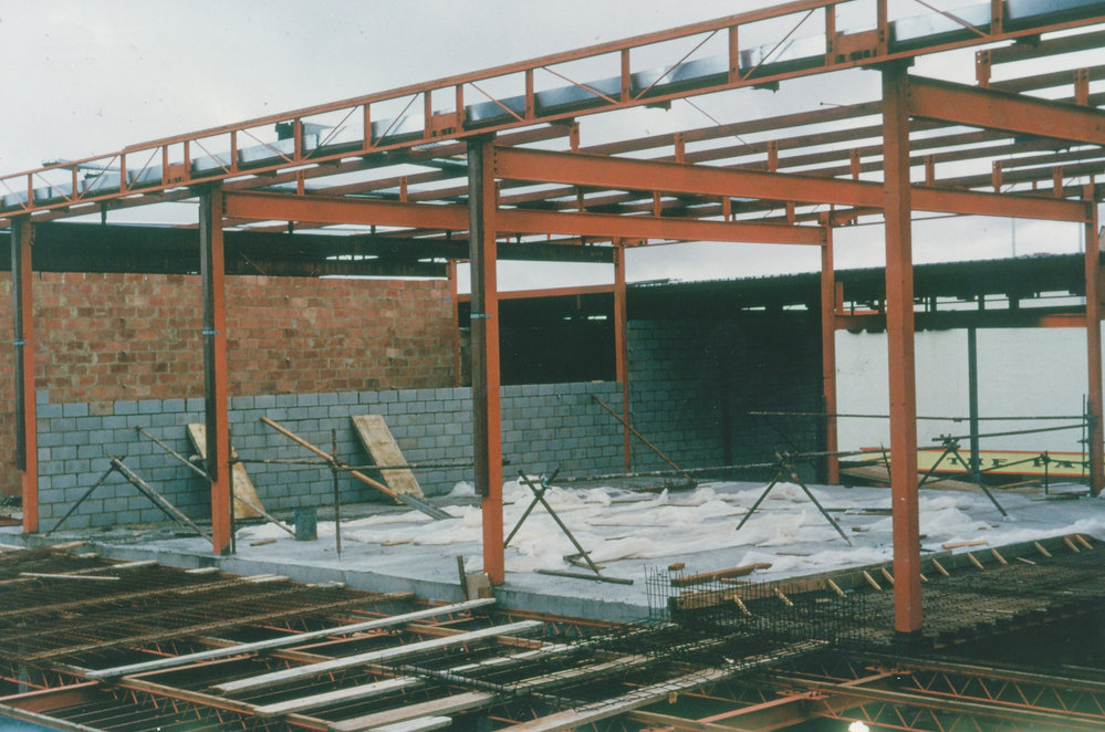 Construction of Elizabeth Public Library: 1968