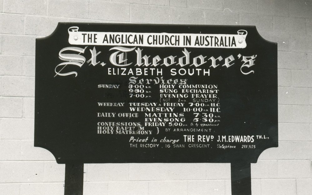 Elizabeth South - St Theodore's Church: 1979.