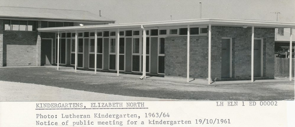 Kindergarten, Elizabeth North: 1964.