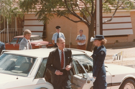 Duke of Edinburgh visits Elizabeth: 1986