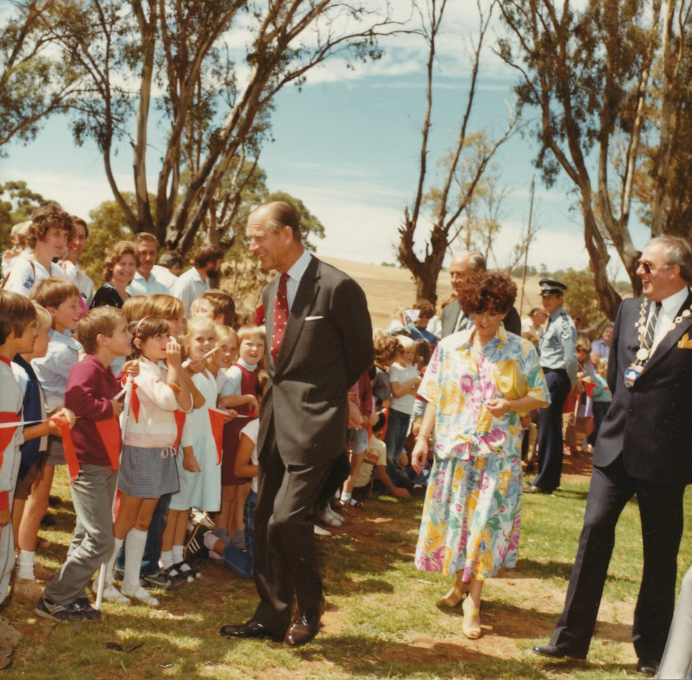 Duke of Edinburgh visit to Elizabeth: 1986