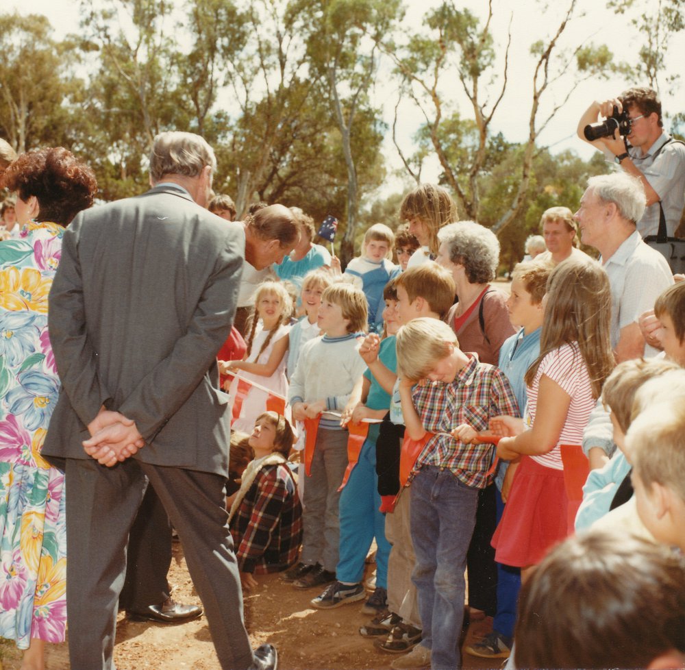 Duke of Edinburgh visit to Elizabeth: 1986