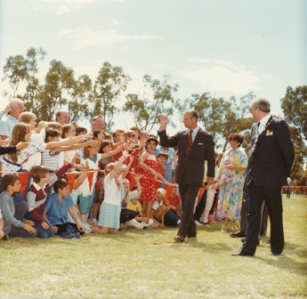 Duke of Edinburgh visit: 1986