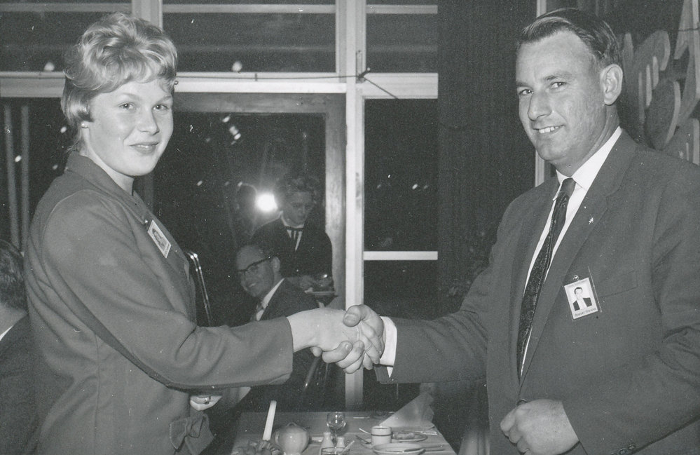 Texas Instrument Staff Receives Three Year Pin: 1964