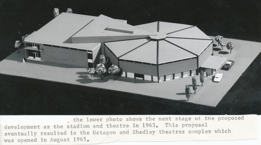 Elizabeth Twin Theatre complex model: 1963