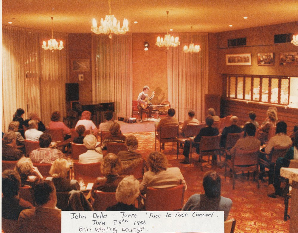 John Della Torre concert, Elizabeth: 1986