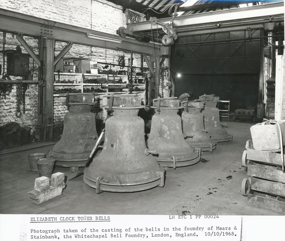 Elizabeth Clock Tower Bells: 1968