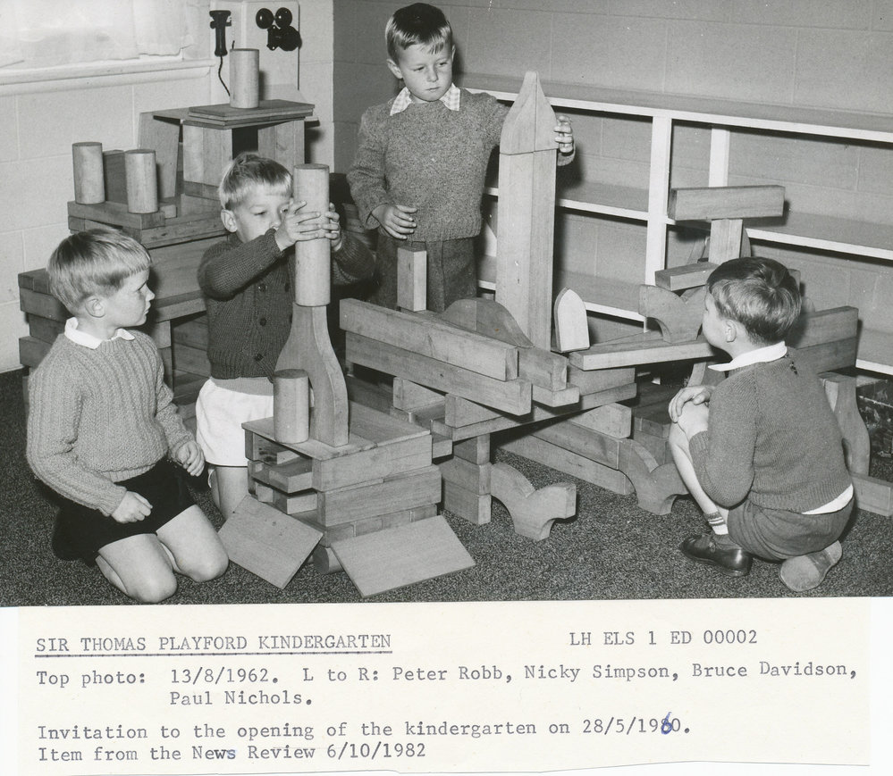 Sir Thomas Playford Kindergarten: 1962.
