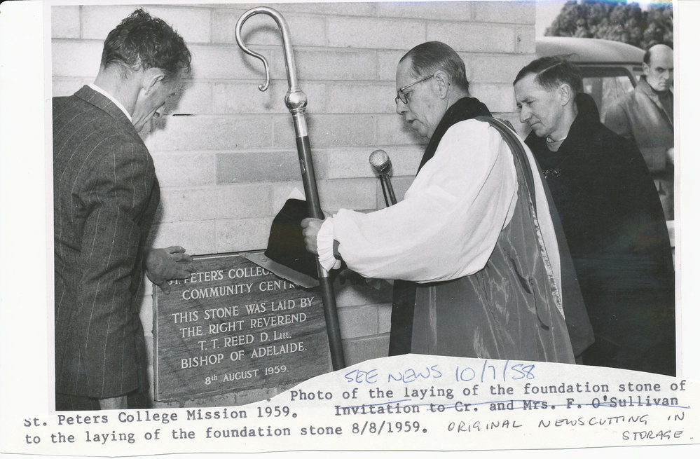 St Peters College Mission: 1959.