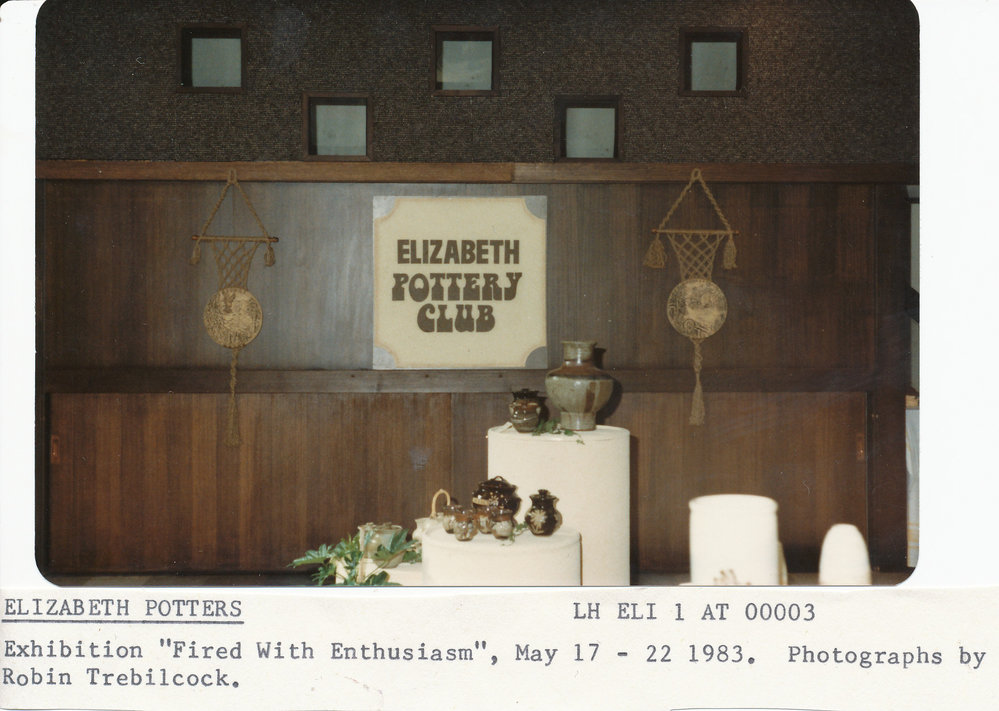Elizabeth Potters exhibition: 1983