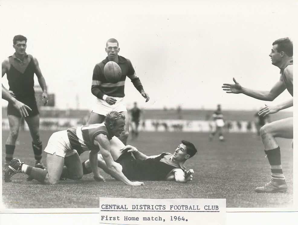Central Districts Football Club: First home match, 1964