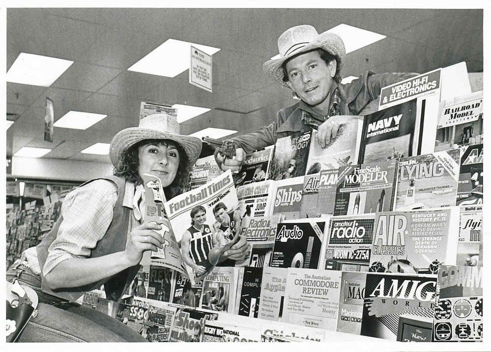 Ron and Rhonda Wilson at Valcheft Newsagency