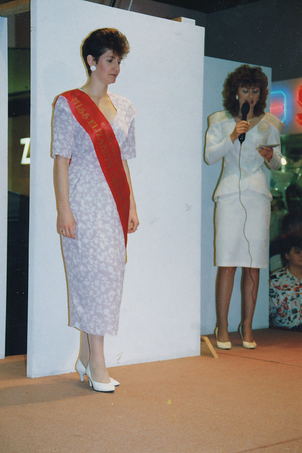 Jacqui Hampson as a contestant of the Miss Elizabeth Quest