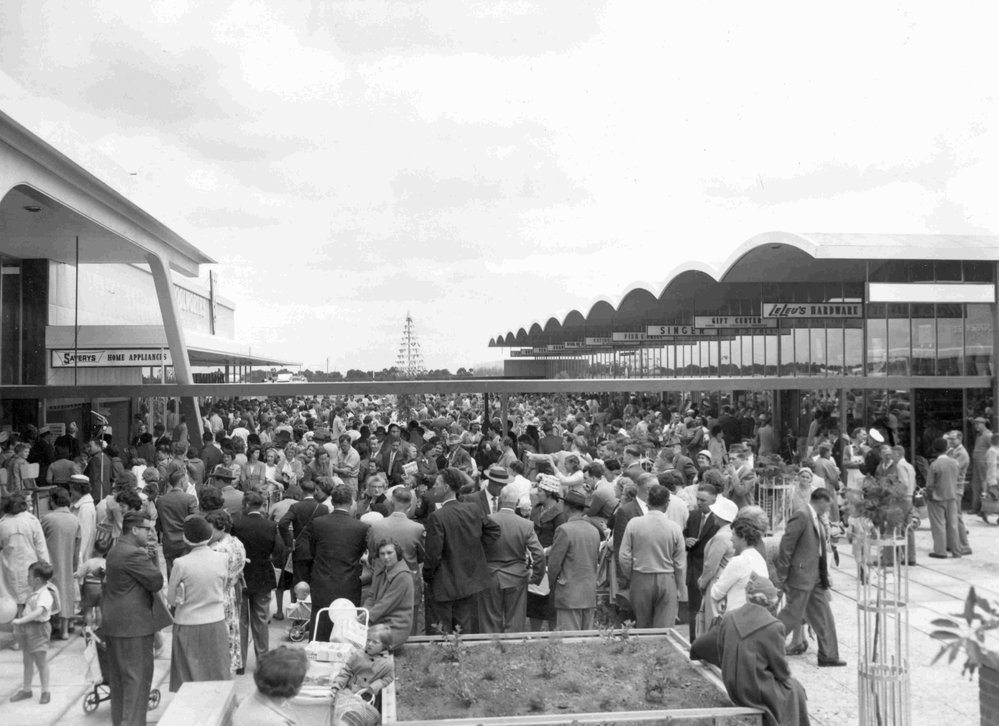 Opening of Elizabeth Town Centre : 1960