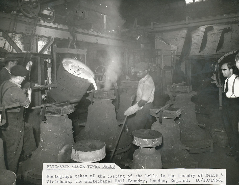 Elizabeth Clock Tower Bells: 1968
