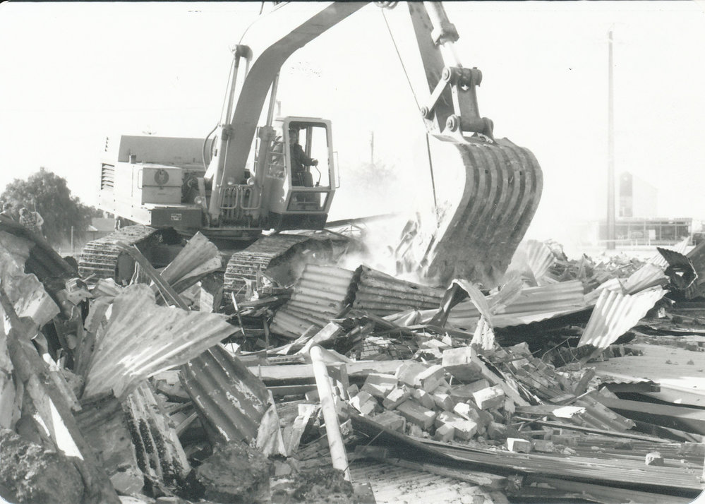 Demolition of Smithfield Railway Station: 1987