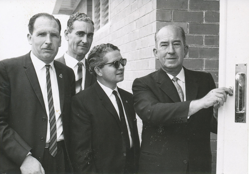 Opening Mofflin Road Club Hall.