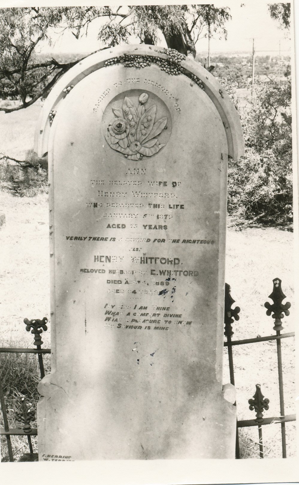 Little Para Wesleyan Cemetery, Hillbank: 1979
