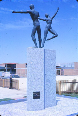 Dancing Figures statue, Elizabeth Town Centre: 1963