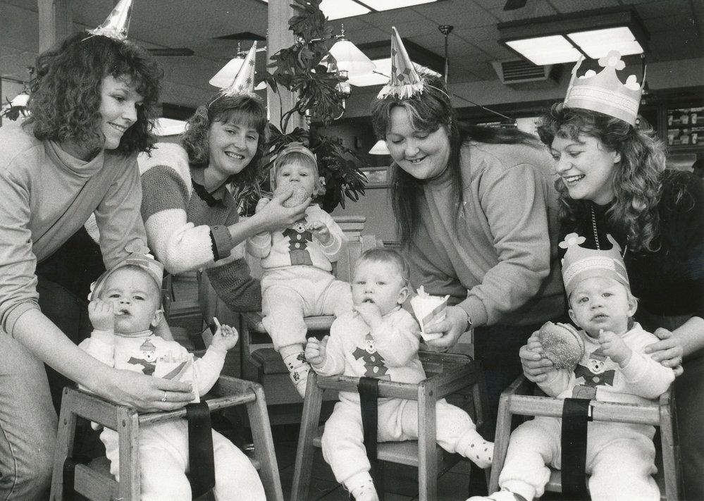 Gathering of babies : 1990.