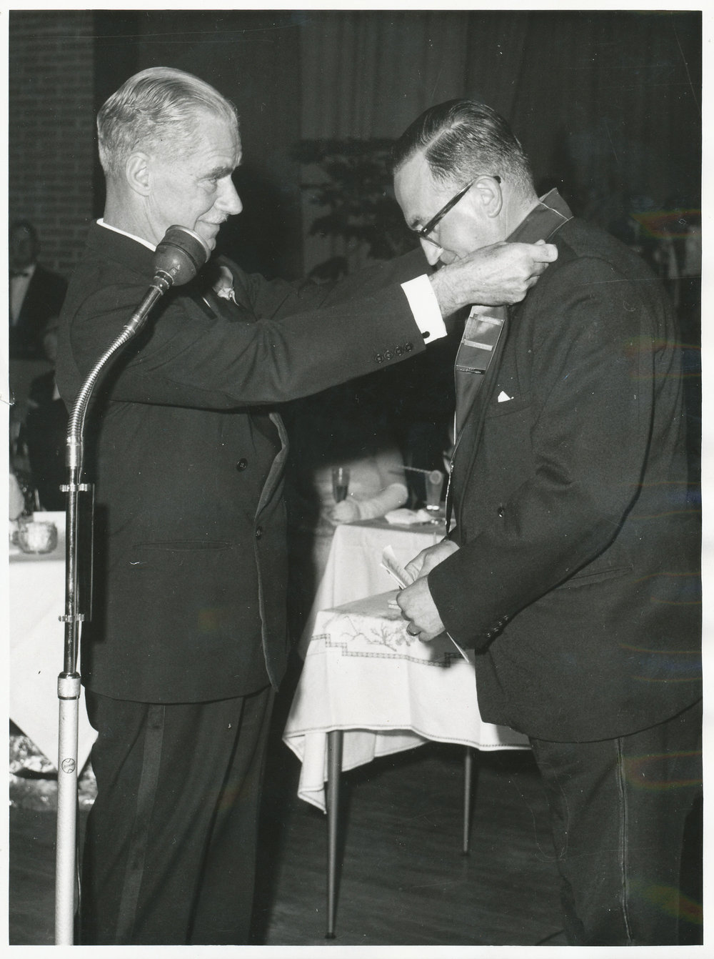 John Joel and Governor Sir Edric Bastyan: 1965