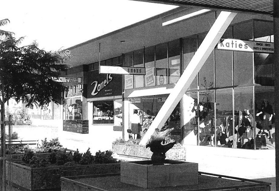 Elizabeth Town Centre shops, early 1960
