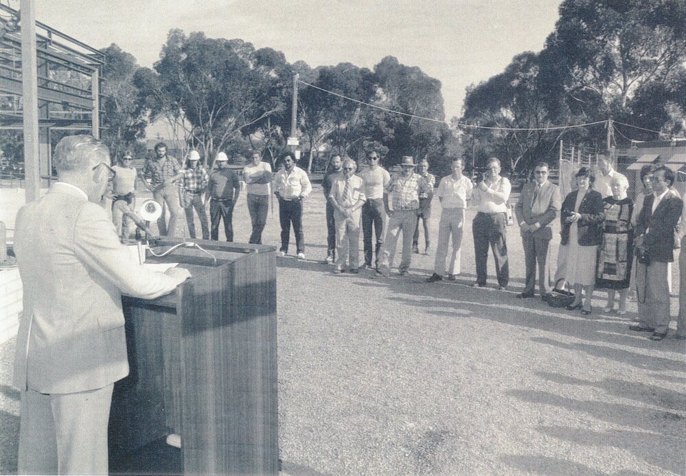 Foundation Stone of John McVeity Centre