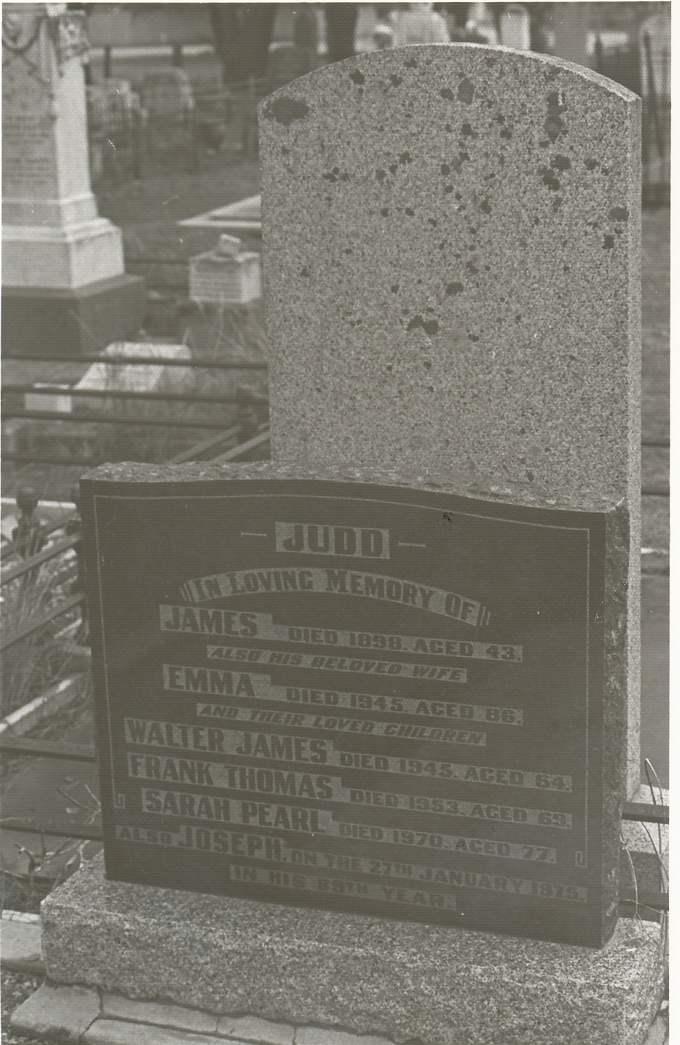 Judd Headstone