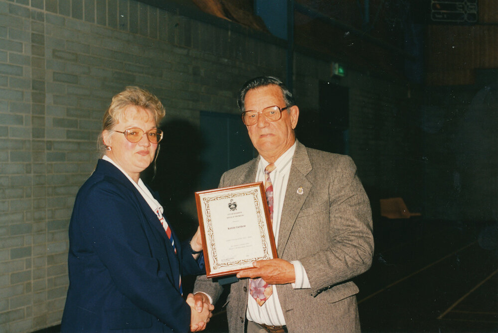 City of Elizabeth Senior Citizen of the Year, 1996