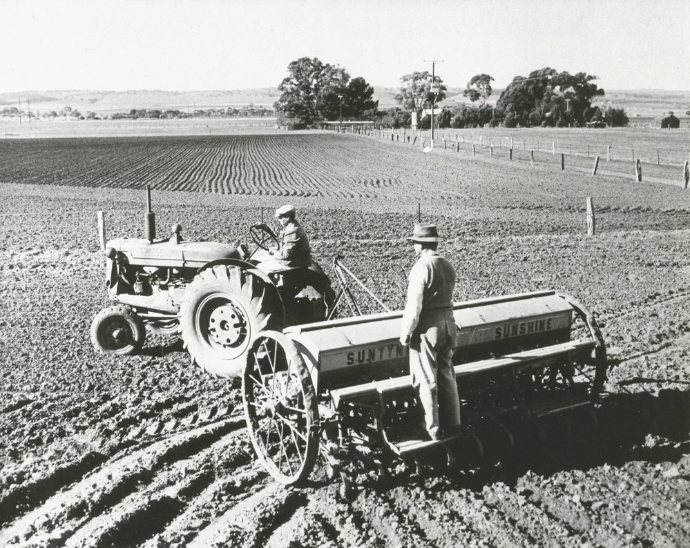 Gordon Rupert Andrews on his farm