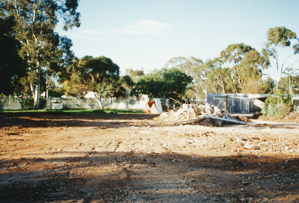 Cambridge Flats Demolition Site 1986