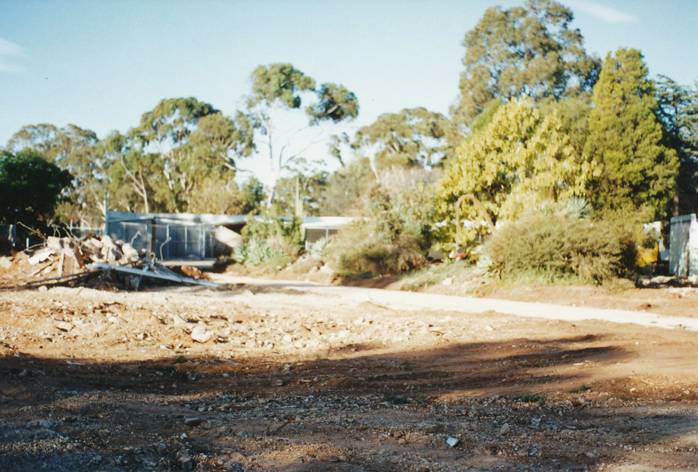 Cambridge Flats Demolition Site 1986